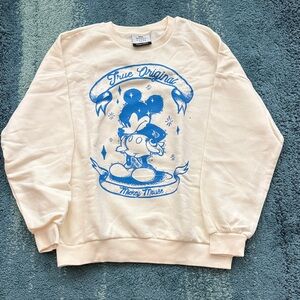 Cream and Blue Mickey Mouse Sweatshirts